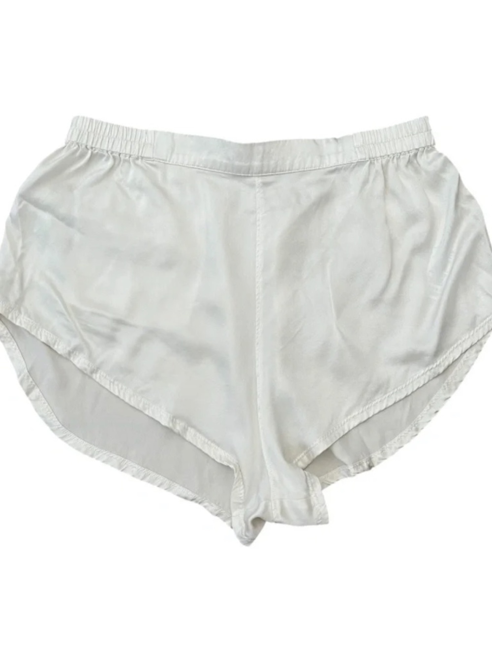 Lunya Ivory Washable Silk Sleep Shorts Size M